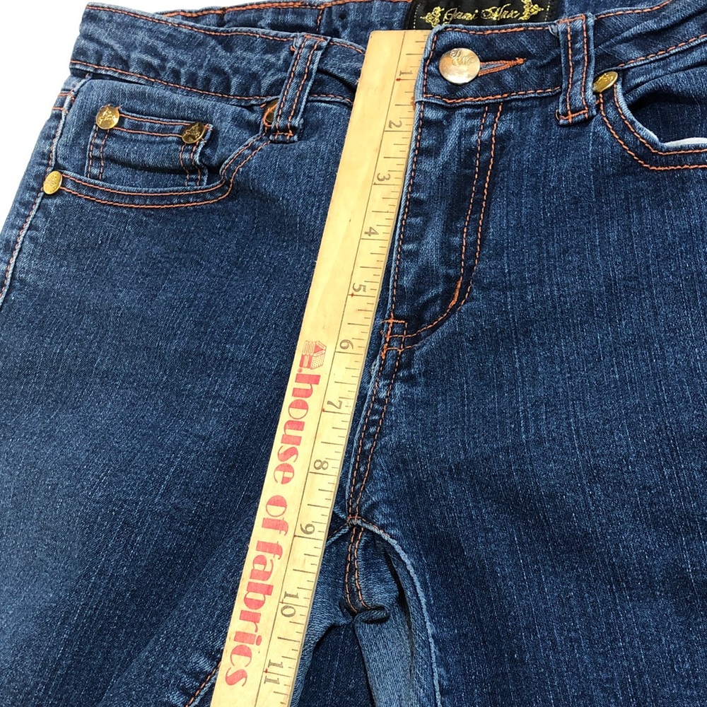 Dani Max Classic Women’s Vintage Blue With Orange Thread Jeans, Size 11 - Picture 13 of 15